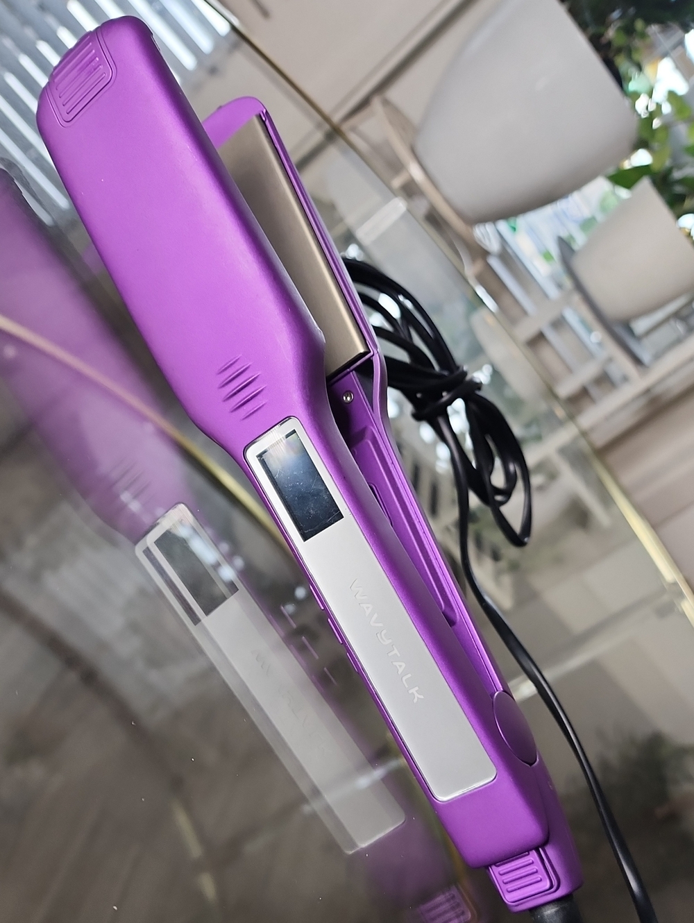 Wavytalk Purple Ceramic Hair Straightener - Sleek Styling Iron